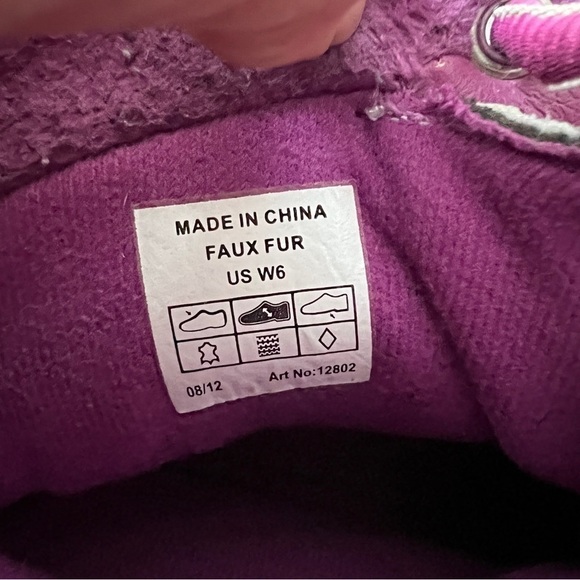 Crocs Lilac Lace Up Waterproof Boots Size 6 - Picture 6 of 7